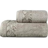 Pupilla Collection Milena Bambu 2'Li Banyo Havlu Seti (50*90+70*140) - KAHVE - 50 x 90 cm - Gri