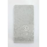 Pupilla Collection Ninna 50*90 Tekli Nakışlı Penye Yüz Havlusu - Gri - 50 x 90 cm