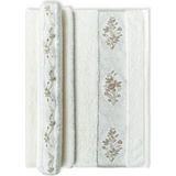 Pupilla Collection Nish %100 Pamuk 50*90 Tekli Yüz Havlusu - Ekru - 50 x 90 cm