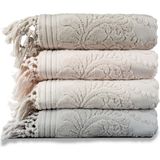 Pupilla Collection Perla %100 Pamuk 50*90 4'Lü Yüz Havlusu - Asorti - 50 x 90 cm - Çok Renkli