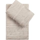 Pupilla Collection Single Bambu 2'li Banyo Havlu Seti (50*90+70*140) - Krem - 50 x 90 cm
