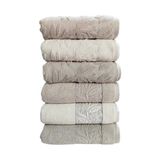 Pupilla Cotton El-Yüz Havlu Lidya 50*90CM 6'lı Paket - 50 x 90 cm - Renkli