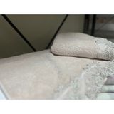 Pupilla Güpürlü El Yüz Havlusu - 50 x 90 cm - Açık Pudra