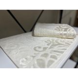 Pupilla Kadife Jakarlı El Havlusu - 50 x 90 cm - 50 x 90 cm - Beyaz
