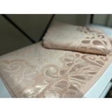 Pupilla Kadife Jakarlı El Havlusu - 50 x 90 cm - 50 x 90 cm - Somon