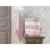 Pupilla Pamuk Kadife Güpürlü 6'Lı Paket El-Yüz Havlusu 50*90 Romantic - Renkli