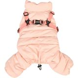 Puppia Cotton Touch Pembe Tasmalı Köpek Tulumu - Standart - 2XL