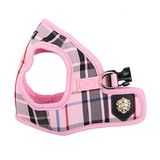 Puppia Junior – Küçük köpekler için kareli köpek koşum takımı – yumuşak yelek – köpek koşum takımı olarak da kullanılabilir – köpekler için göğüs tasması, pembe, XL, PAMA-AH978