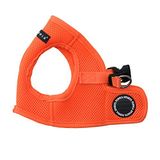 Puppia Neon Yumuşak Yelek Koşum Takımı Küçük ve Orta Boy Köpekler için Adım Açma Boğulma Yok, Çekmesiz Yürüyüş Eğitimi, Turuncu, Large