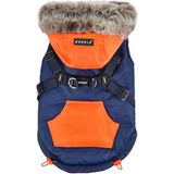 Puppia Orson Navy Mavi Göğüs Tasmalı Köpek Montu - Standart - 2XL