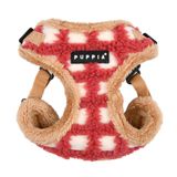 Puppia Stefan Comfort Köpek Koşum Takımı Adım Sıcak Kış Yuvarlanan Waffle Desenli Ayarlanabilir Boyun ve Göğüs Küçük ve Orta Köpekler için, Mercan, Büyük