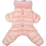 Puppia Velour Soft Allinone Jumper Sky Pink Köpek Tulumu - Standart
