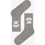 Puppy Siyah Soket Çorap - Gri - Standart