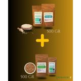 Puravert Keten Tohumu 500 gr -Puravert Kinoa 500 gr 2'si Bir Arada - 1 kg