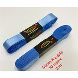 Pure Age Saten Kurdele 2 cm 10 Metre, Bohça Çeyiz Özel Gün Hediye Süsleme Kurdeles - Bebe Mavisi