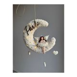 Pure baby handmade Kız bebek kedi figürlü kapı süsü