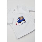 Pure Baby Natura 5'li Bebek Takımı, Zıbın,şapka, Eldiven, Hastane Çıkış Seti - 3 - 6 Ay - 00Mavi