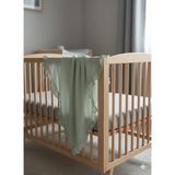 Pure Baby Natura Ekstra Kalın 4 Kat %100 Pamuk Müslin Kumaştan Battaniye - Haki - Yeşil - 100 x 100 cm