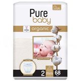 Pure Baby Organik Bebek Bezi No: 2 68'li