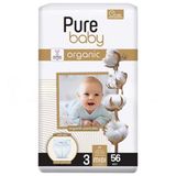 Pure Baby Organik Bebek Bezi No: 3 56'lı