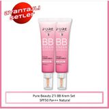Pure Beauty BB Krem Set 2'li 30 ml SPF50 Pa+++ Tüm Cilt Tipleri İçin Canlandırıcı Etki