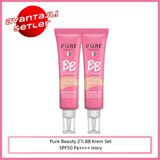 PURE BEAUTY BB Krem, SPF50, PA++++, Ivory - 30 ml, 2'li Set (Yeni Ürün 4+)