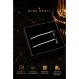 PURE BERRY BAŞ HARF EKLİ KARARMAZ ÇİFT ARKADAŞLIK DOSTLUK SEVGİLİ BİLEKLİĞİ GÜMÜŞE-GÜMÜŞ ÇELİK BİLEKLİK(HARFSEÇ