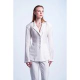 Èpure Blazer Kadın Beyaz Fit Blazer Ceket - XL
