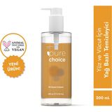 Pure Choice 200 ml Yüz ve Vücut Temizleme Yağı Kokusuz, Alkol İçermeyen Derinlemesine Temizleyici
