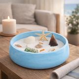 Pure Design Büyük Tabak Soya Wax Mum - Mavi - 17 Adet