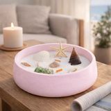 Pure Design Büyük Tabak Soya Wax Mum - Pembe - 19 Adet