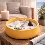 Pure Design Büyük Tabak Soya Wax Mum - Sarı - 18 Adet