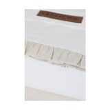 Pure Ekru Krem Fırfırlı Nevresim Takımı 200X220 4702 - 001-Renkli - 100 x 100 cm
