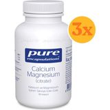 Pure Encapsulations Calcium Magnesium Citrate (Magnezyum Sitrat) Takviyesi 90 Kapsül - 3 Adet (Toplam 270 Kapsül) - Dezenfektan Hediyeli (%72 Alkol)