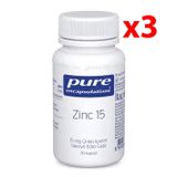 Pure Encapsulations Zinc 15 mg 3x30 Kapsül