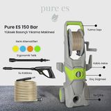 Pure Es Yüksek Basınçlı Yıkama Makinesi Gri - Yeşil