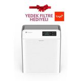 Pure Flat Hava Temizleme Cihazı, Iyonizer, Uv, Wi-fi, Yedek Hepa Filtre Hediyeli (Beyaz)