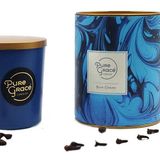 Pure Grace Kokulu Soya Mumu Doğal Ev 40 Saat Yanma Zamanı Camı Ev Hediyesi 210 g (Mavi Okyanus)