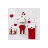 Pure Kids Store Kutulu %100 Organik Pamuk 10 Parça Kız Bebek Lottie Aşk Sevgi Temalı Kalpli Hastane Çıkış Zıbın Seti