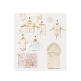 Pure Kids Store KUTULU %100 Organik Pamuk Kız Bebek Dantel Detay Nakışlı 10’lu Hastane Çıkış Seti
