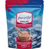 Pure Life Himalaya Tuzu Granül Kristal Kaya Tuzu Pembe 500g | Sofrada Öğütme Tuzu | Rafine Edilmemiş & Doğal Tuz | Zengin Mineralli - 500 gr
