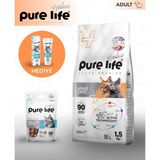 Pure Life Plus Kuzu Etli Kedi Maması 1,5 kg + Derma Paste + Ödül Maması Hediyeli Set