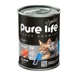 Pure Life Plus Somonlu Yetişkin Kedi Konserve Maması 400 Gr