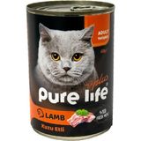 Pure Life Pure Life Kuzu Etli Yetişkin Kedi Konserve Mama 12ADET 1koli