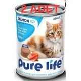 Pure Life Somonlu Pate Kedi Konserve Mama 400G 2adet