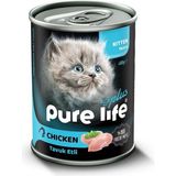 Pure Life Tavuk Etli Yavru Kedi Konserve Mama 400GR *12 Adet