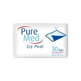 Pure Med 60 x 90 cm Kedi Köpek Çiş Pedi 30 Adet Premium Kalite Evcil Dostlar İçin Özel