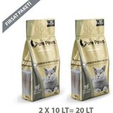 Pure Paws 2x10 lt İnce Taneli Kokusuz Bentonit Kedi Kumu