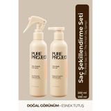 Pure Project Saç Şekillendirme Seti | Esnek Tutuşlu Saç Jölesi 200 ml + Ultra Güçlü Saç Spreyi 200 ml
