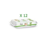 Pure Wipes 60x12 Adet 720 Yaprak Organik Bambu Islak Havlu